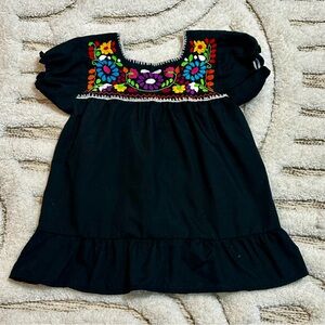 Mexicanita Handmade Baby Girl Mexican Embroidered Dress | Size 18 months